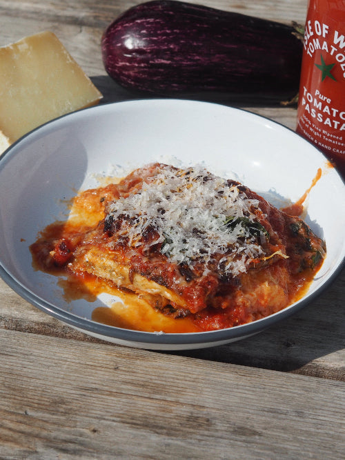 July Recipe - Aubergine & Spenwood Parm