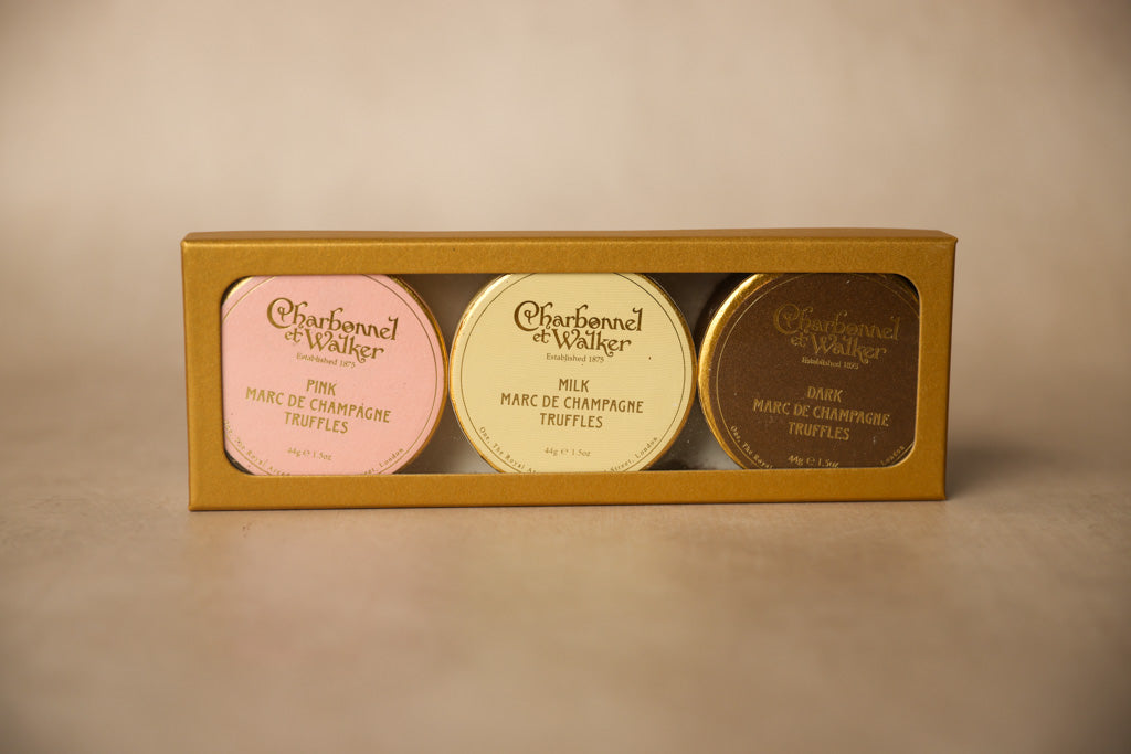 Charbonnel et Walker Dark, Milk & Pink Marc De Champagne Gift Set