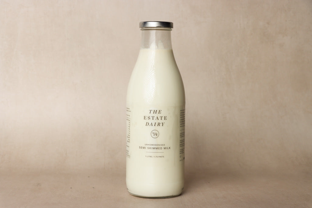 The Estate Dairy - Semi Skimmed Milk - 1 Litre