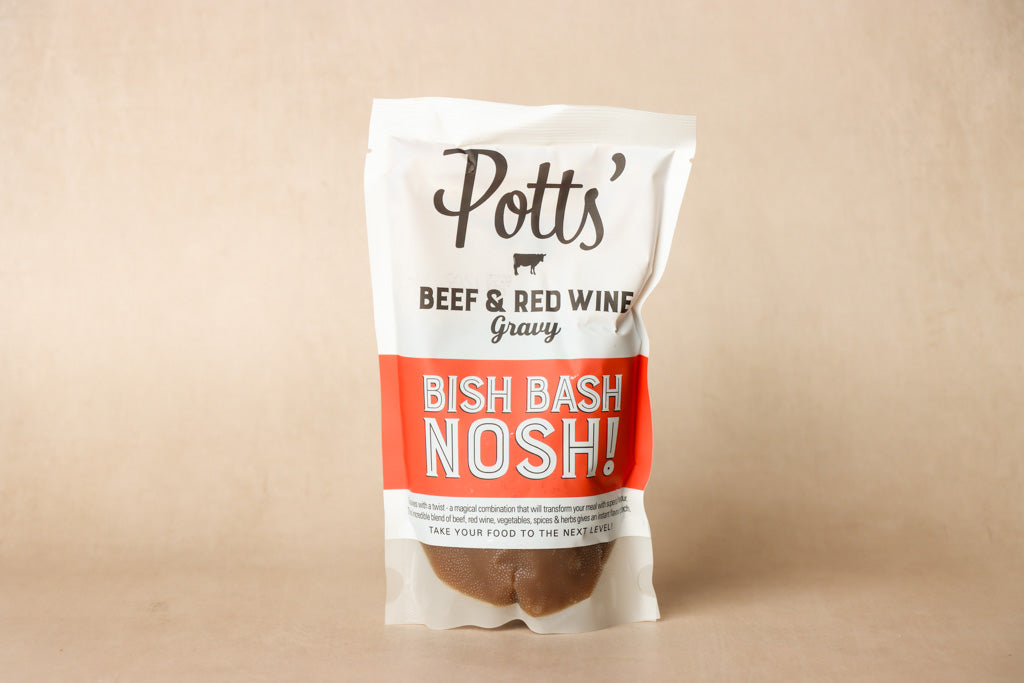 Potts’ Partnership - Bish Bash Nosh Beef & Red Wine Gravy - 400g