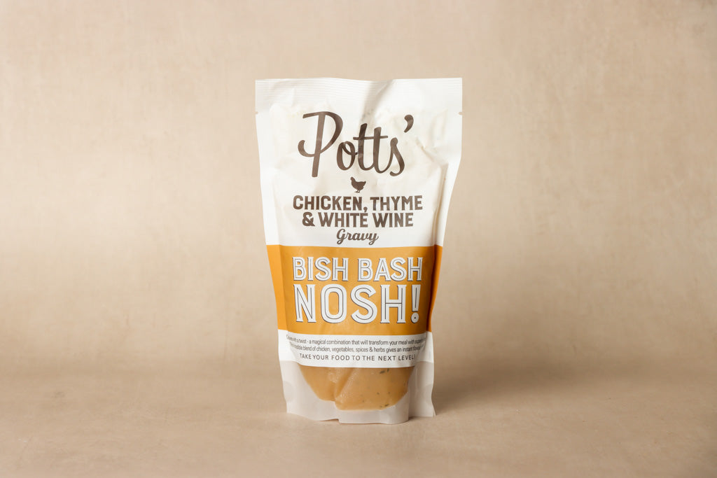 Potts’ Partnership - Bish Bash Nosh Chicken, Thyme and White Wine - 400g